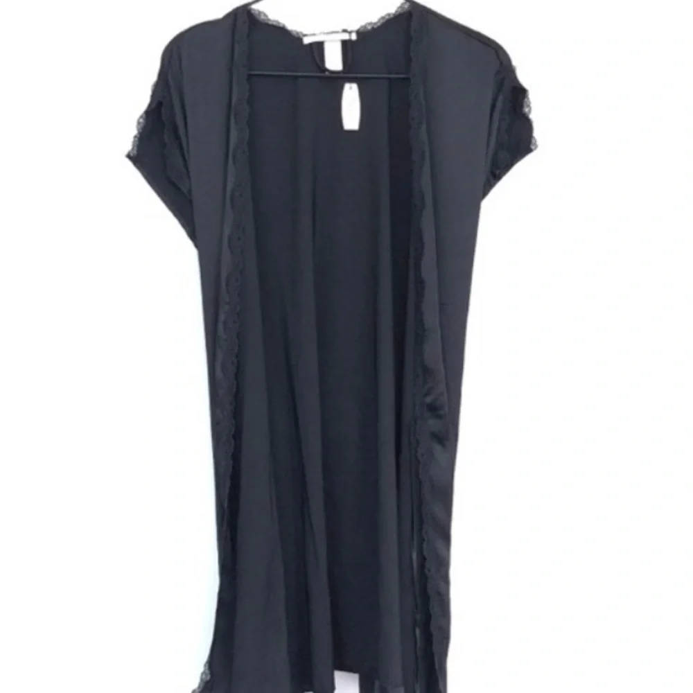 Victoria’s Secret Black Satin Robe